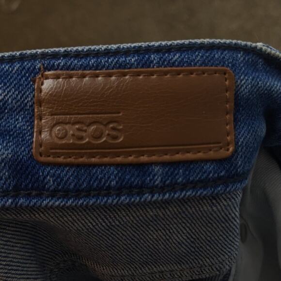 ASOS Distressed High Rise Cotton Raw Ankle Denim Jeans Size 26 - Picture 6 of 7